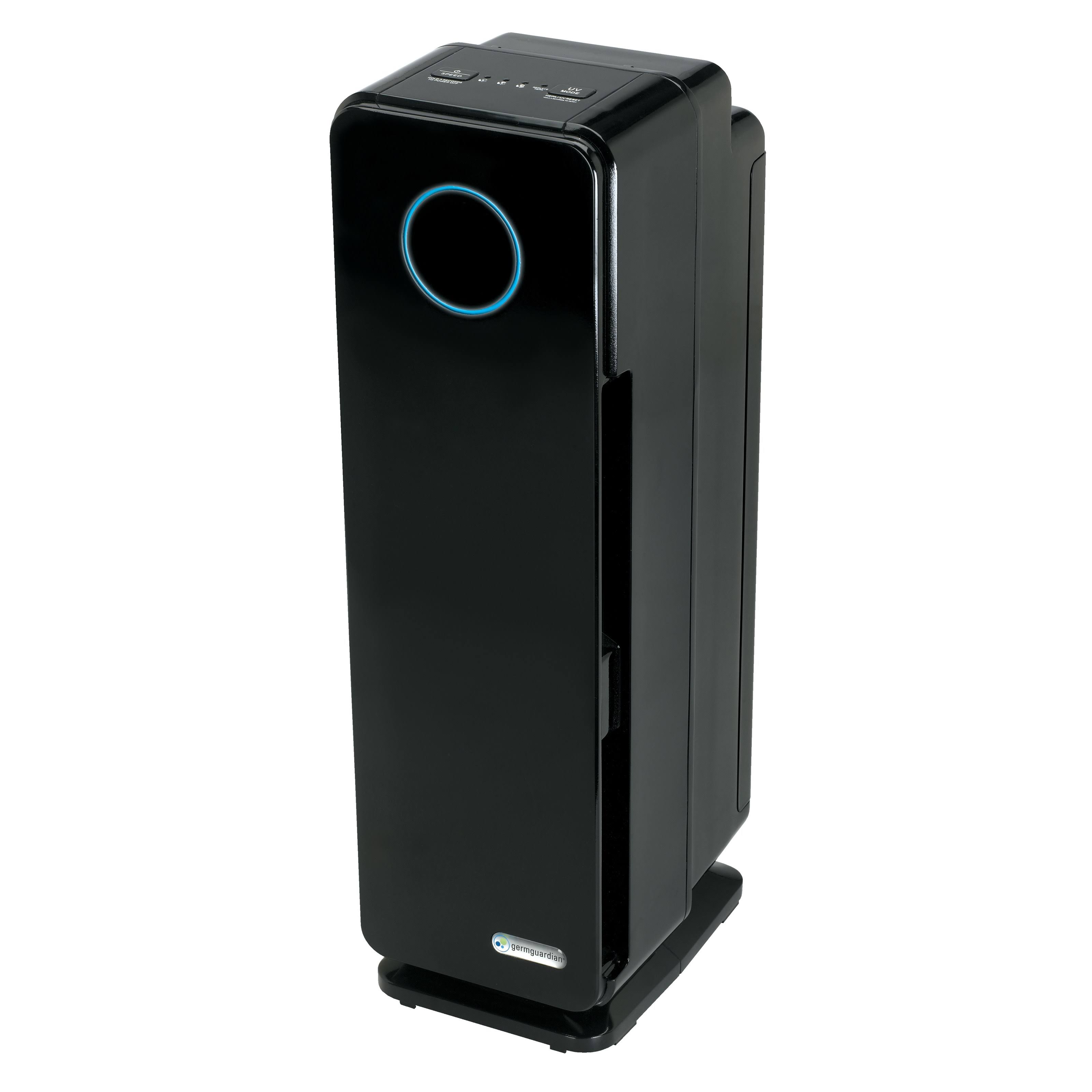 GermGuardian Elite 3-in-1 Pet Pure True Hepa Air Purifier with UV Sanitizer u0026 Odor Reduction, Black