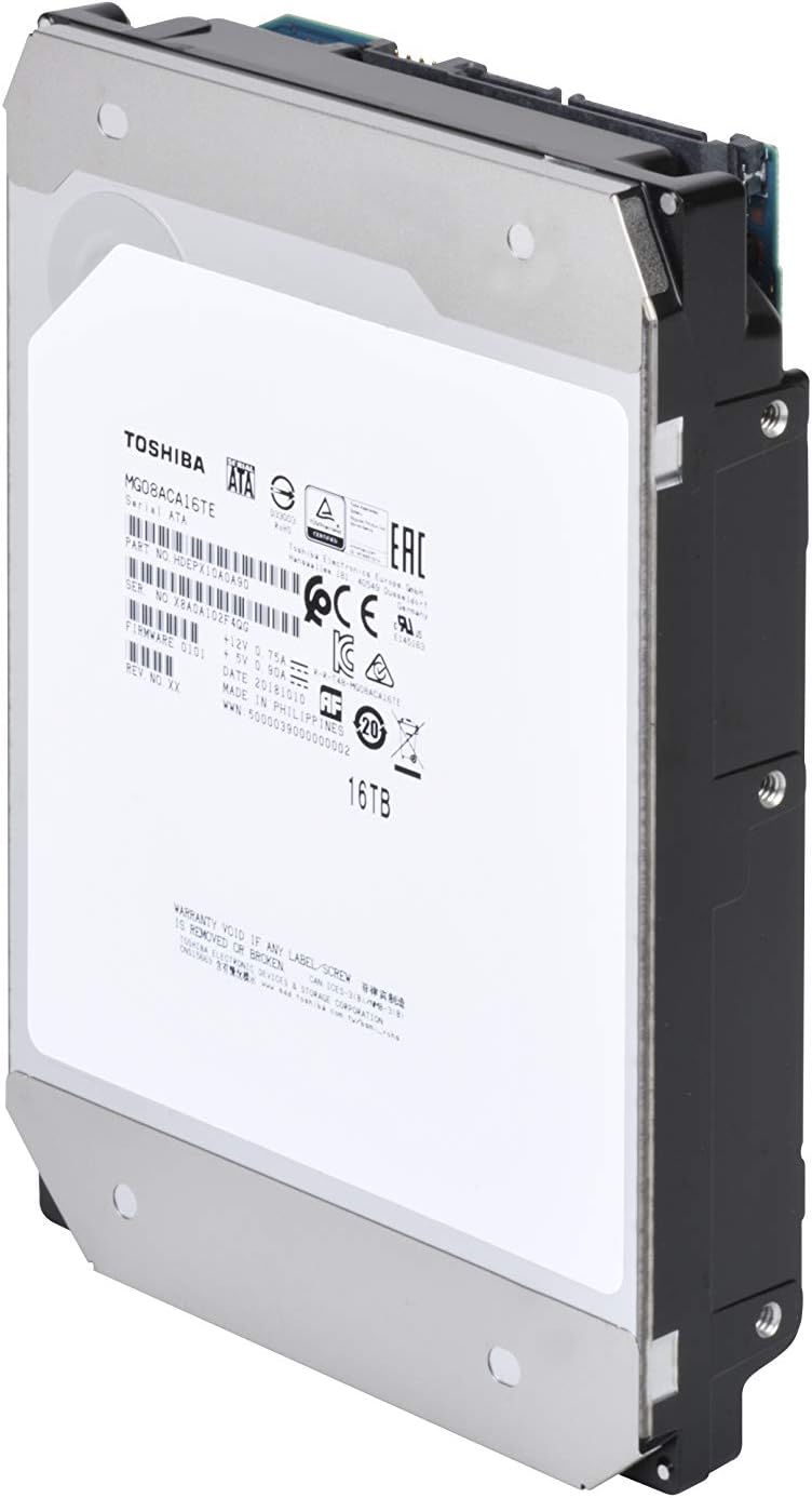 Toshiba MG08ACA16TE 16TB 7200RPM 512e 3.5 SATA Enterprise Desktop Hard Drive