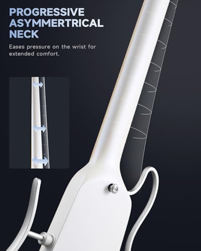 Donner HUSH-X Electric Guitar Kit - Featherlight Travel Guitar with Easy Assemble Stands, Great for Travel and Practice, Mahogany Solid Body, Gig Bag