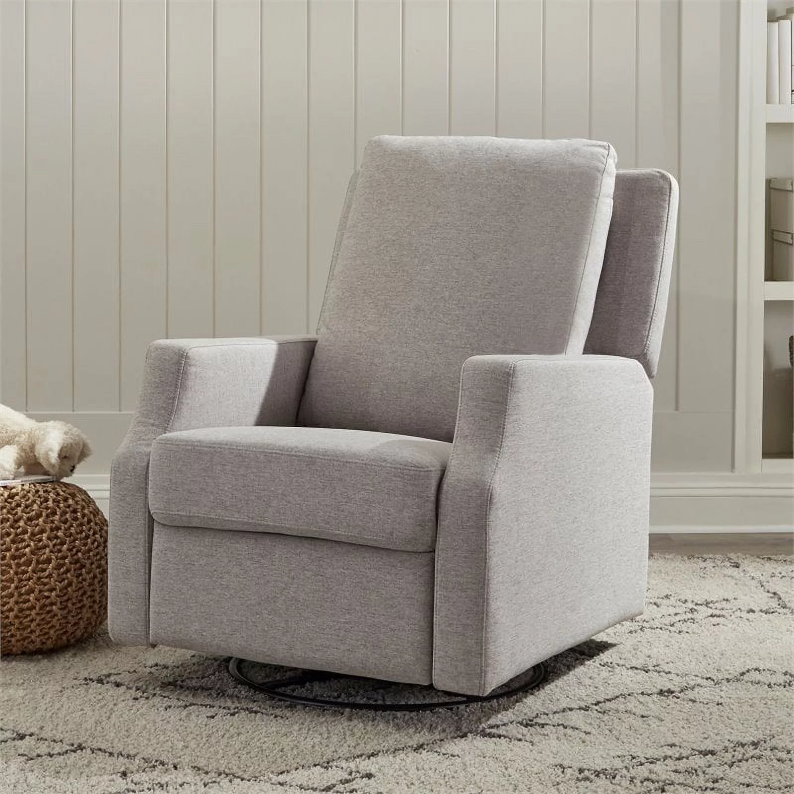 Million Dollar Baby Classic Crewe Recliner and Swivel Glider in Performance Cream Eco-Weave