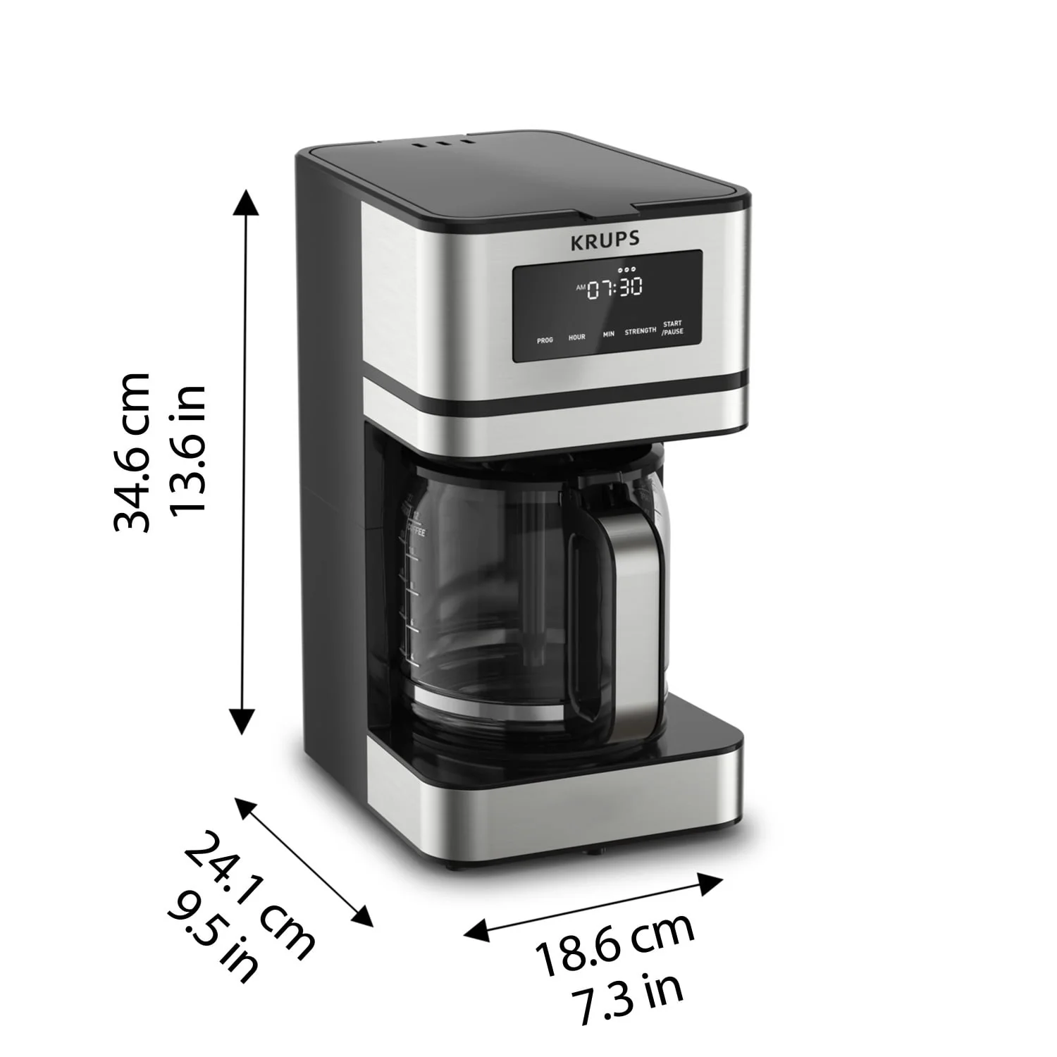 KRUPS Simply Brew Drip Coffee Maker, 14 Cups
