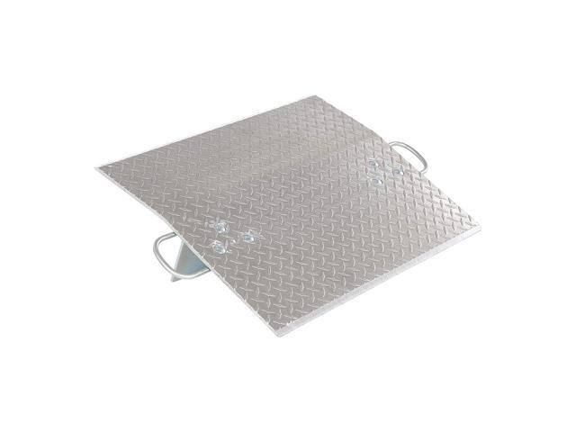Vestil E-3024 Aluminum Economizer Dock Plate, 3,000-Lb. Capacity, 24x22 Length, 30x22 Usable Width, 36x22 Height difference, 3/8