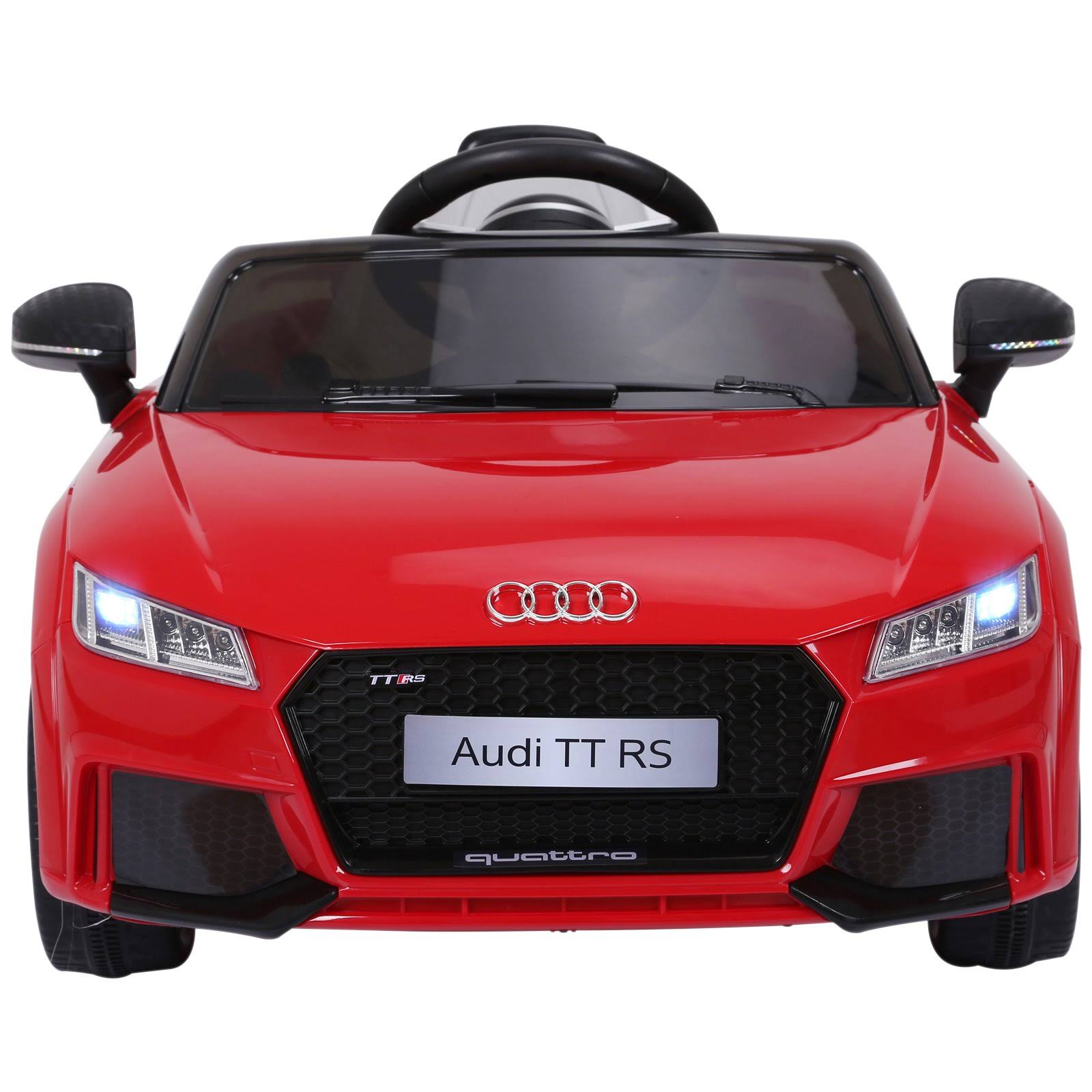 Aosom 6V Audi TT RS Kids Licensed Ride on Car Toy Battery Powered High/Low Speed with Headlight Music and Remote Control - Red