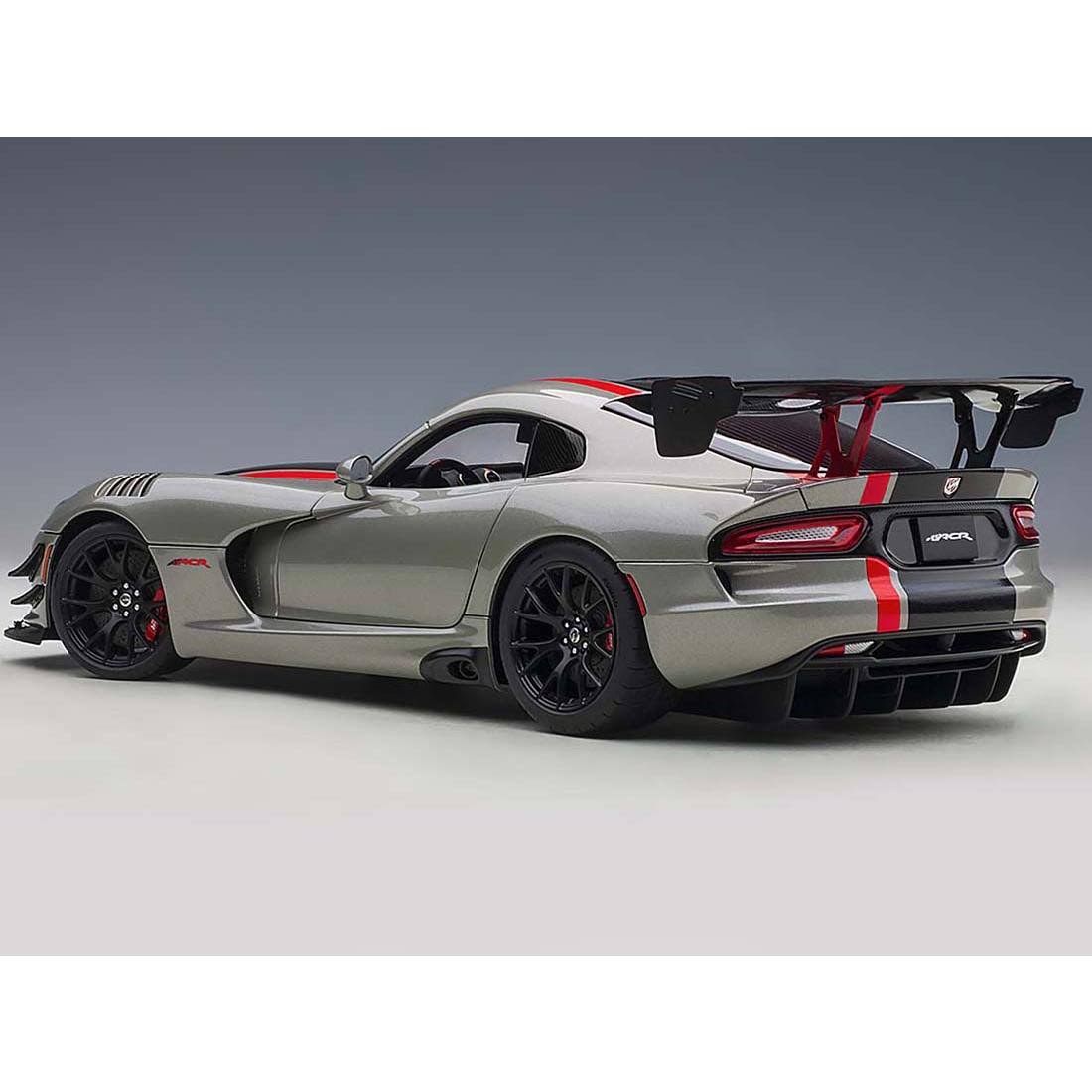 Dodge Viper ACR (Metallic Silver / Black Stripe) (Diecast Car)