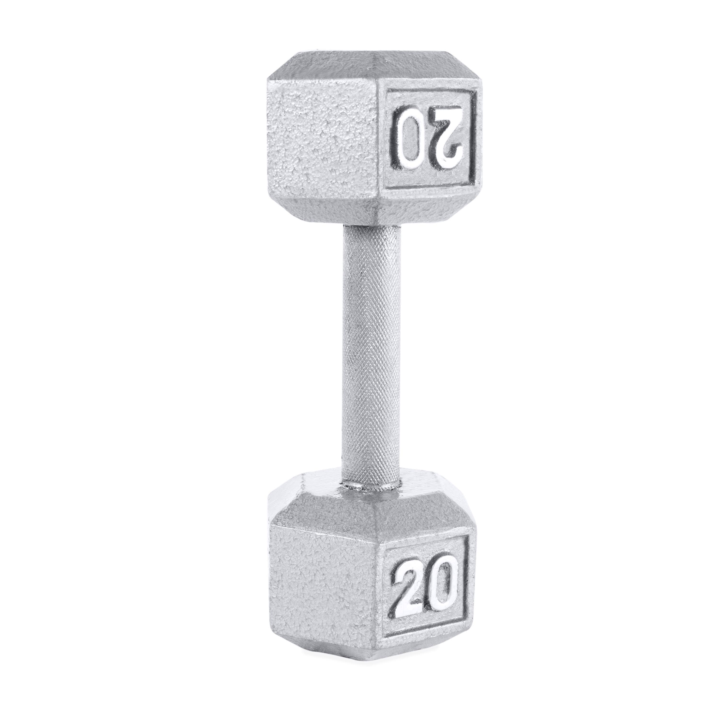 Cap Barbell Cast Iron Hex Dumbbell, Single - 20 lb