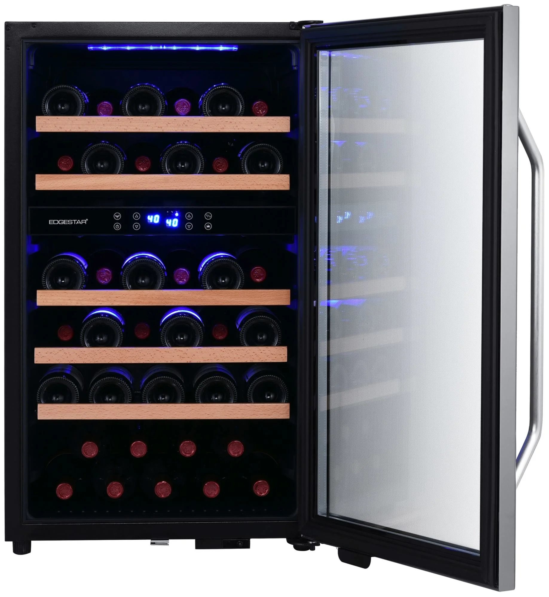 Edgestar Cwf380dz 20 Wide 38 Bottle Capacity Free Standing Wine Cooler - Stainless Steel