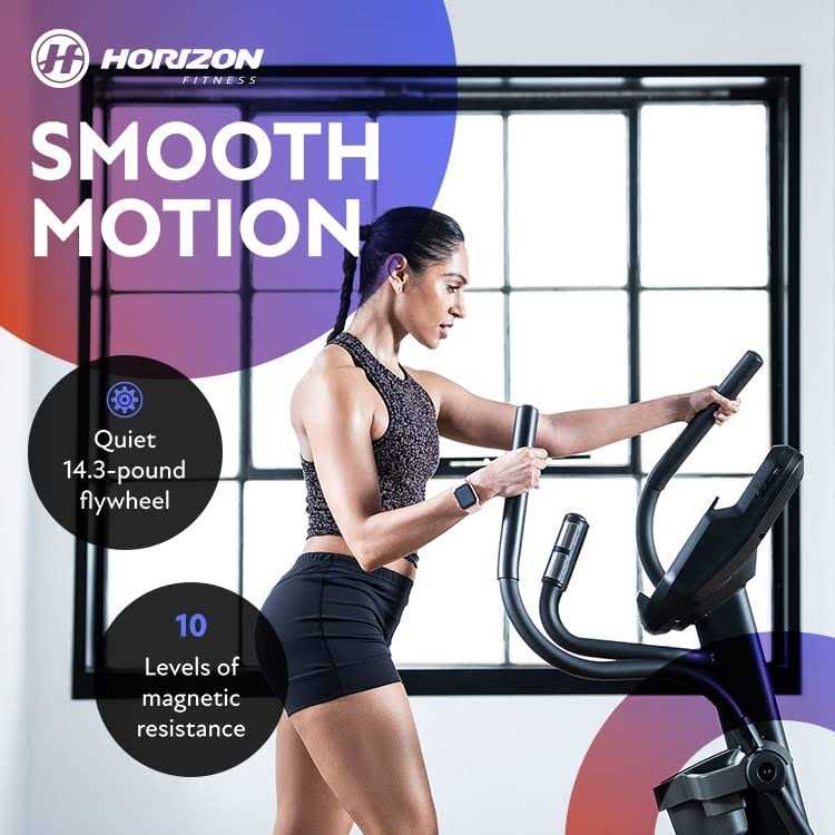 Horizon Fitness EX-59 Elliptical Trainer Exercise Machine for Home Workout - Sports Supplies Online Store