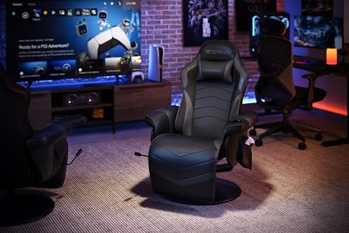 RESPAWN 900 Racing Style Gaming Recliner, Reclining Gaming Chair, in Gray RSP 900 GRY