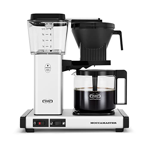 Technivorm Moccamaster 53941 KBGV Select 10-Cup Coffee Maker, Polished Silver, 40 ounce, 1.25l