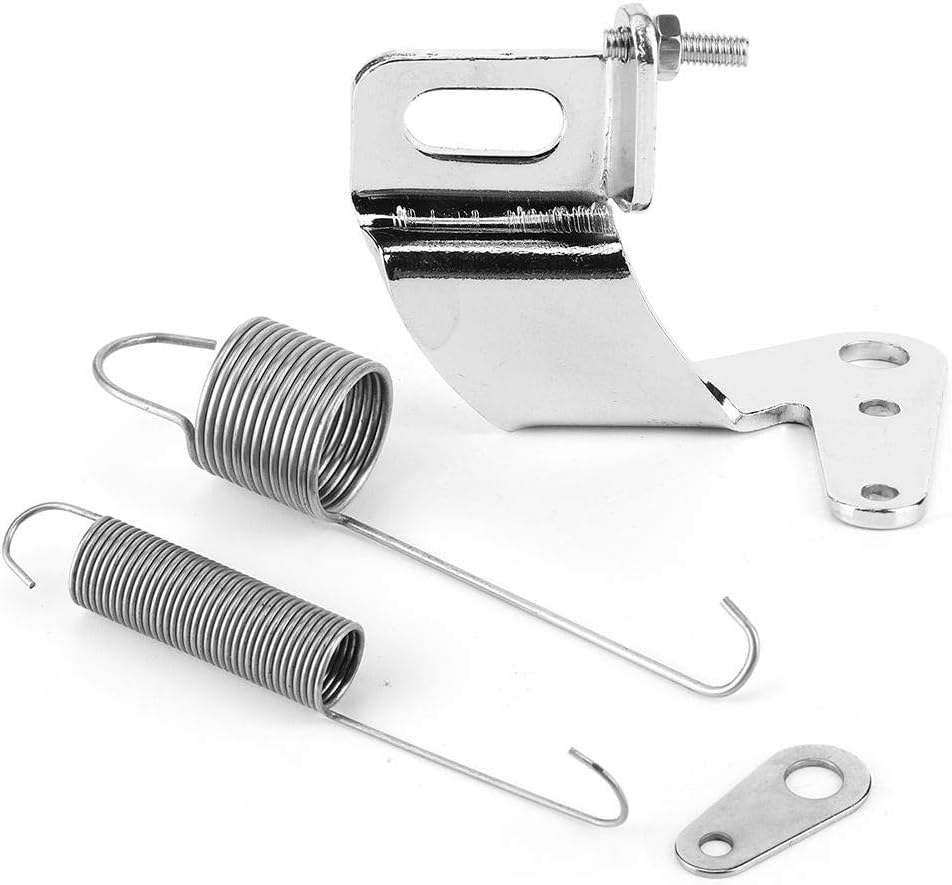 Throttle Return Spring Kit,Car Carburetor Throttle Cable Bracket with Dual Return Spring Set Stainless Steel Parts