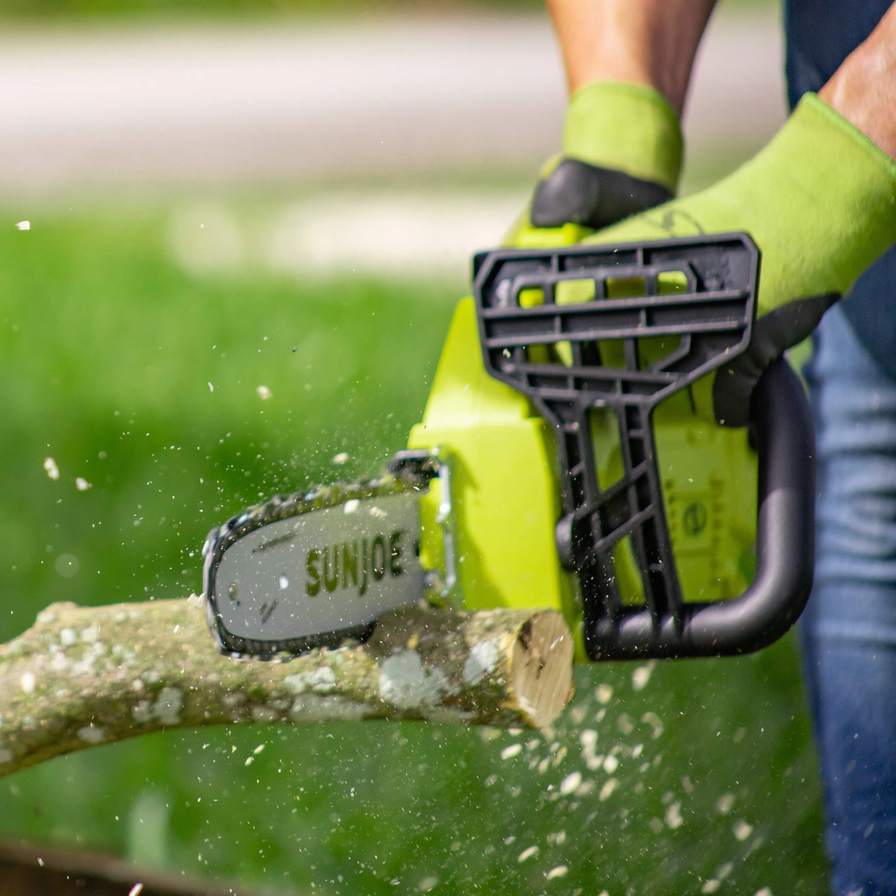 Sun Joe 24V Cordless 10-inch Chainsaw, 4.0-Ah Battery & Charger
