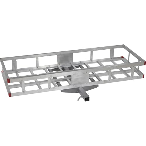 Ultra-Tow Aluminum Hitch Cargo Carrier - 500-Lb. Capacity, Silver, 60in. x 22.5in. x 8in.H