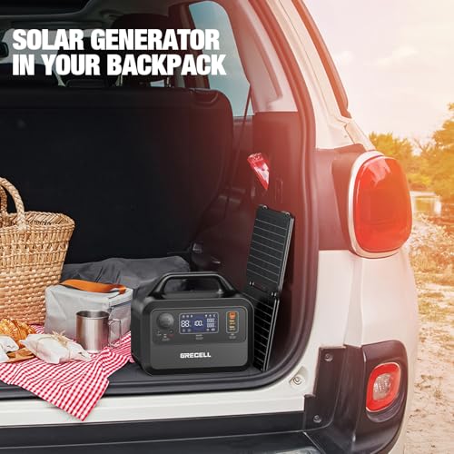 GRECELL Portable Power Station 300W, 230Wh LiFePO4 (LFP) Battery, 1.5hrs Fast Charging, 2 Up to 300W(Peak 600W) AC Outlets