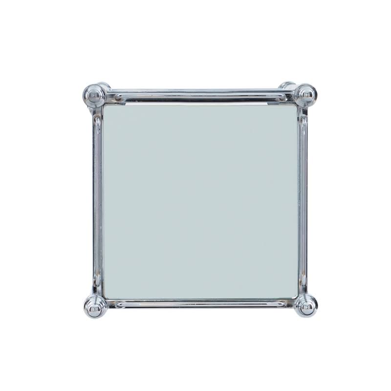 Linon Summit Metal and Glass Cart in Chrome - CYMX289
