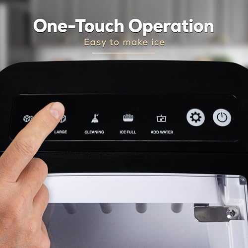 Igloo Electric Countertop Ice Maker Machine - Automatic and Portable - 33 Pounds in 24 Hours - Icecube Maker - Plastic Scoop and Basket