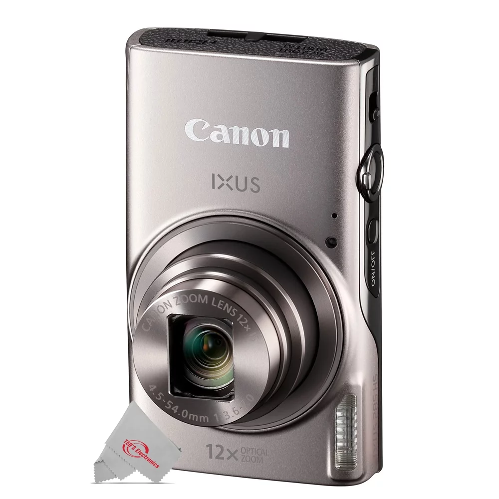 Canon PowerShot IXUS 285 / ELPH 360 HS 12X Optical Zoom Digital Camera (Silver) - Radiant Selections