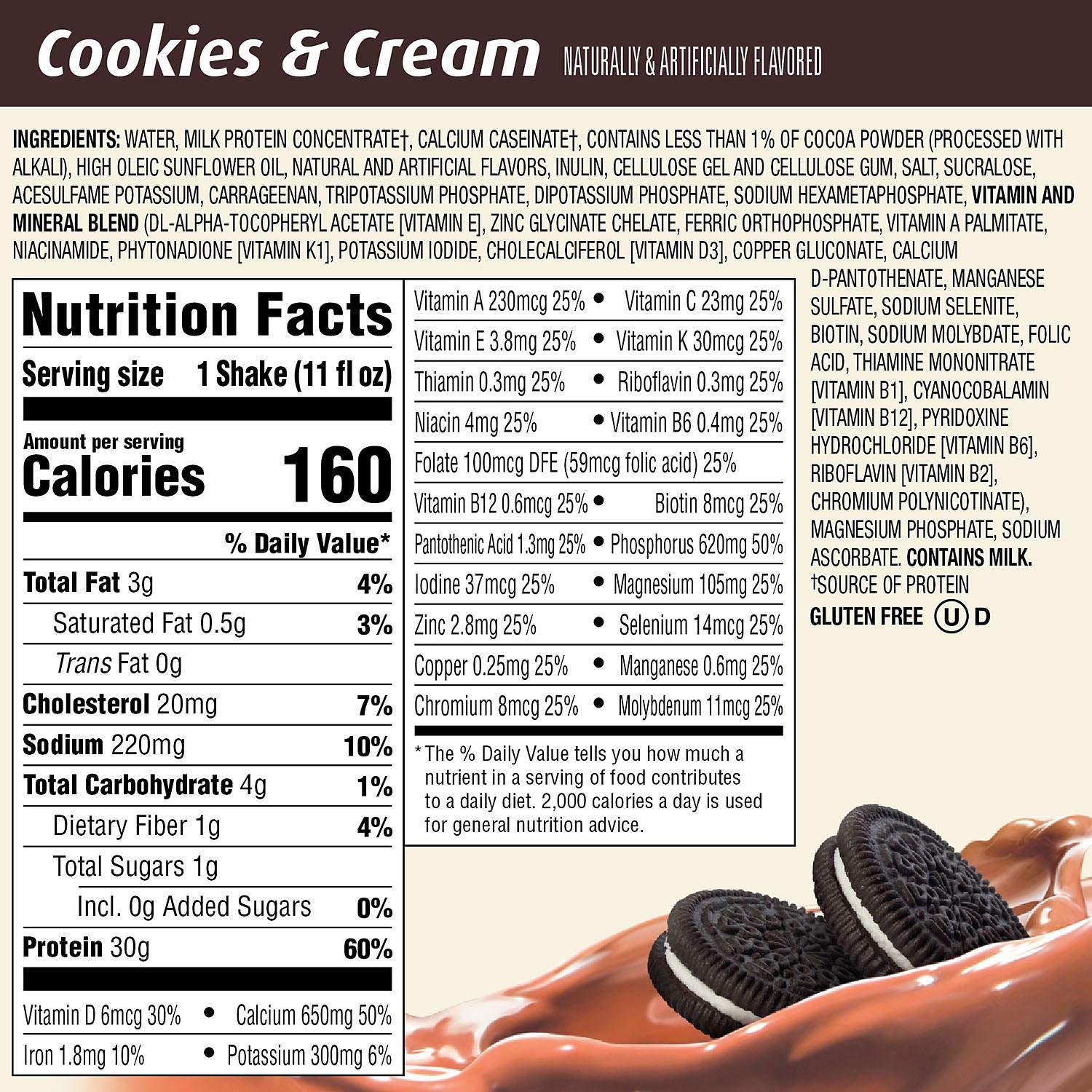 Premier Protein High-Protein Shake, Cookies & Cream, 132 Fl. Ounce .,, 132 Ounce ()