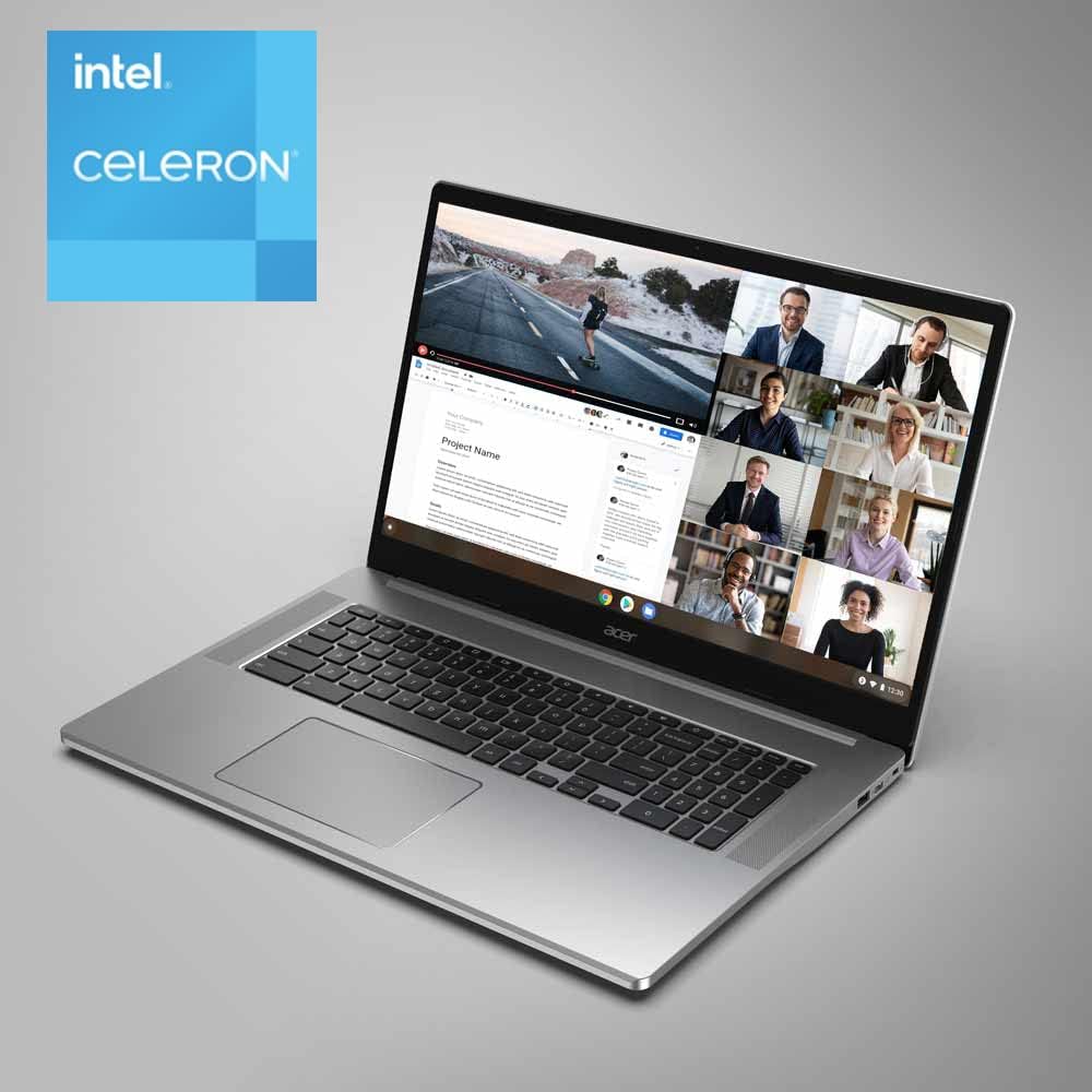 Acer Chromebook 317 CB317-1H-C6RK Laptop | Intel Celeron N4500 | 17.3" Full HD IPS Display | 4GB LPDDR4X | 128GB eMMC | Intel Wireless Wi-Fi 6 AX201
