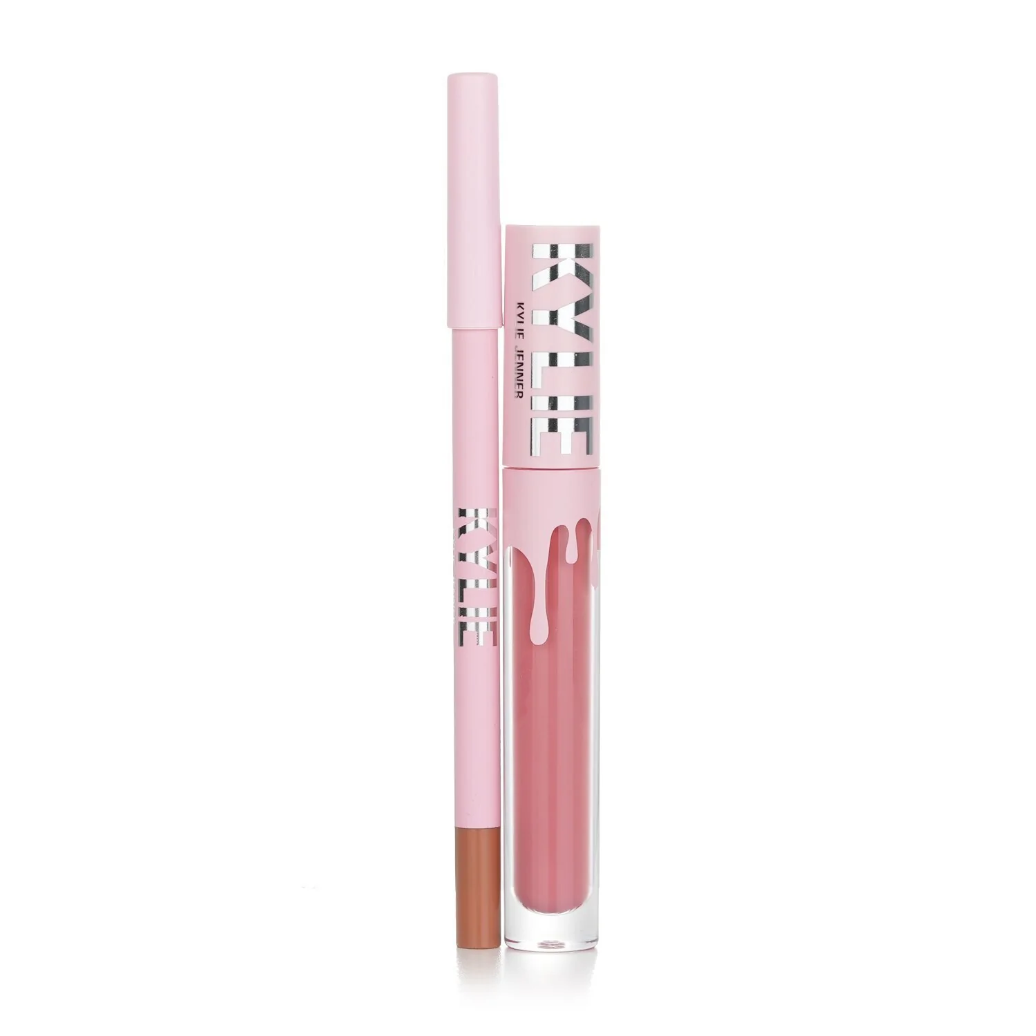 Kylie By Kylie Jenner Matte Lip Kit: Matte Liquid Lipstick 3ml + Lip Liner 1.1g - # 802 Candy K Matte (box slightly damage) 2pcs
