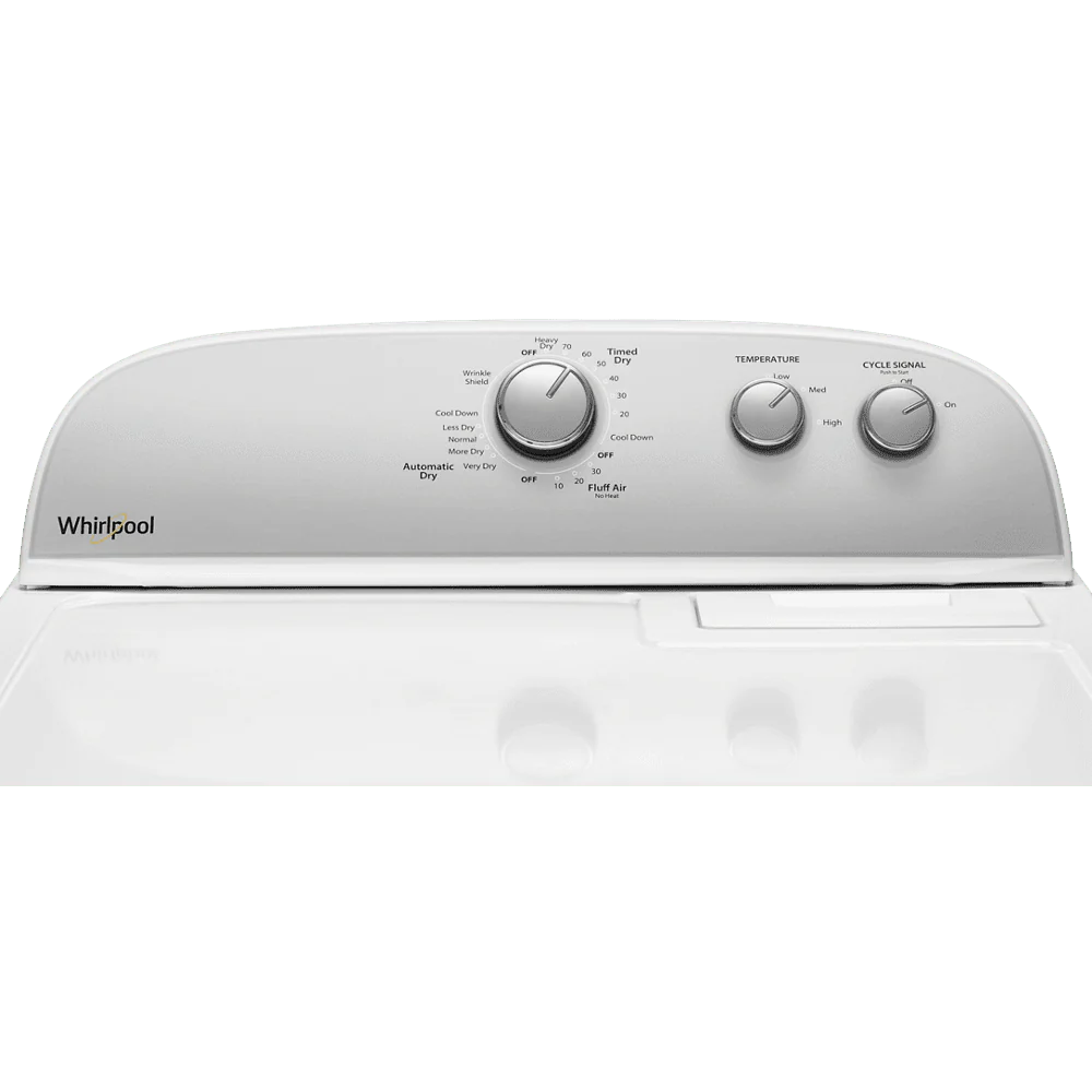 Whirlpool® WED4950HW - 7.0 Cu Ft - Top Load Electric Dryer - White - With AutoDry™ Drying System