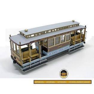 Occre San Francisco No.60 Cable Car (Street Car) Wooden Model Kit