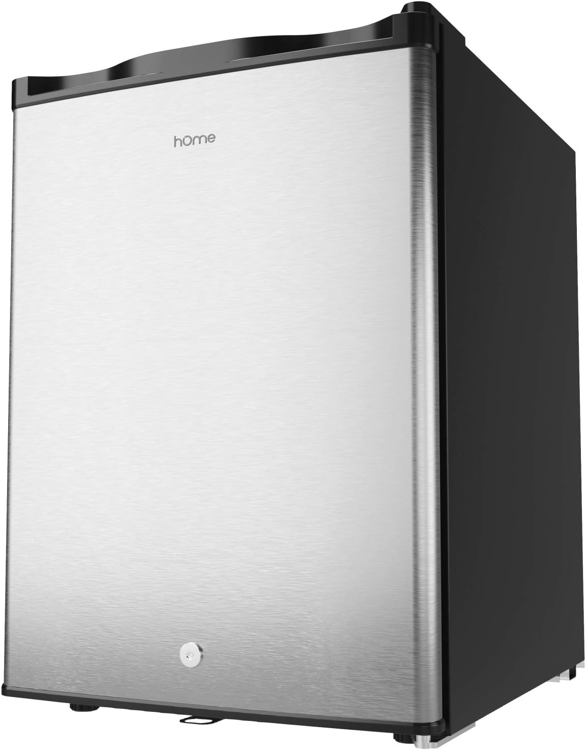 hOmelabs Upright Freezer - 1.1 Cubic Feet Compact Reversible Single Door Vertical Freezer with Child Door Lock
