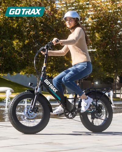 Gotrax 20" Folding Electric Bike with 55 Miles (Pedal-assist1) by 48V Battery, 20Mph Power by 500W, Smart LCD Display and 5 Pedal-Assist Levels