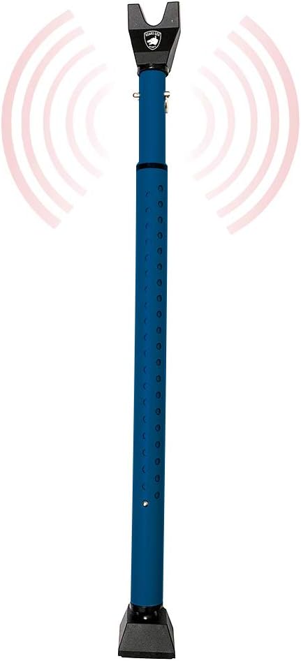 Guard Dog Security Door Jammer 2-in-1 Adjustable Door Knob Jammer & Sliding Patio Door Security Bar – 40 Different adjustments (Teal w/Alarm) Pack of