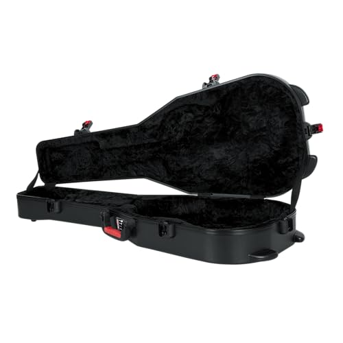 Gator Cases Molded Flight Case for Strat/Tele Style Electric Guitars with TSA Approved Locking Latch, (GTSA-GTRELEC)