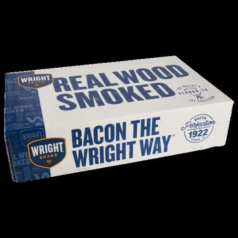Wright Naturally Hickory Smoked Regular Sliced Bacon, 30 Pound -- 1 Each