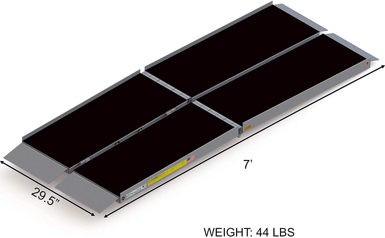 EZ-Access Suitcase Trifold Portable Ramp with an Applied Slip-Resistant Surface, 10 Foot