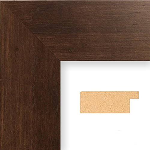 Push Pin World Travel Map with Rustic Brown Frame and Pins - Blue Oceans - 27.5