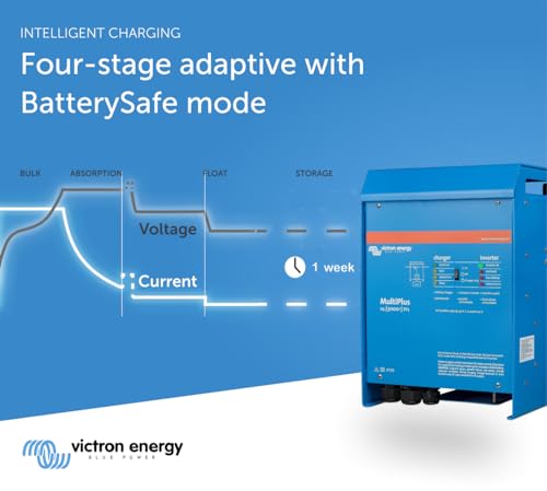 Victron Energy MultiPlus Pure Sine Wave Inverter Charger for 120 amp Battery, 3000VA 12-Volt