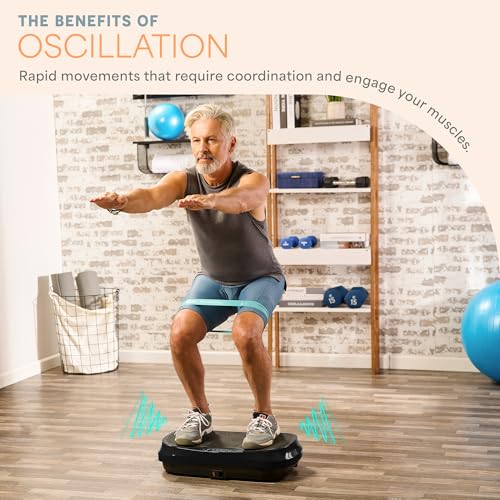 LifePro Waver Mini Vibration Plate Exercise Machine – Portable Full Body Vibration Platform for Home & Travel Workouts, Weight Loss