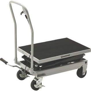 Strongway 2-Speed Hydraulic Rapid XT Lift Table Cart - 500-Lb. Capacity, 50 3/4in. Lift Height