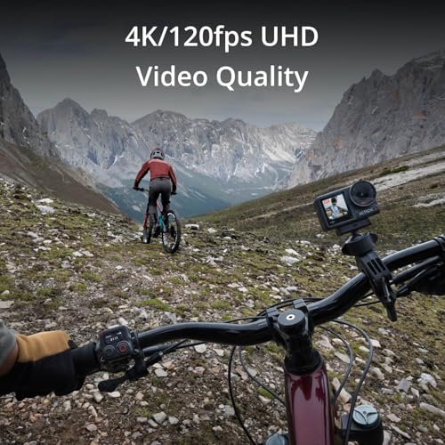 DJI Osmo Action 4 Standard Combo, 4K/120fps Waterproof Action Camera with a 1/1.3-Inch Sensor, Stunning Low-Light Imaging