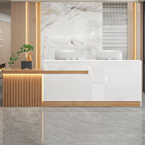 Front desk reception counter with lockers, reception desk with led lights, ,Retail Counter for Clothing Store, reception desk for sale
