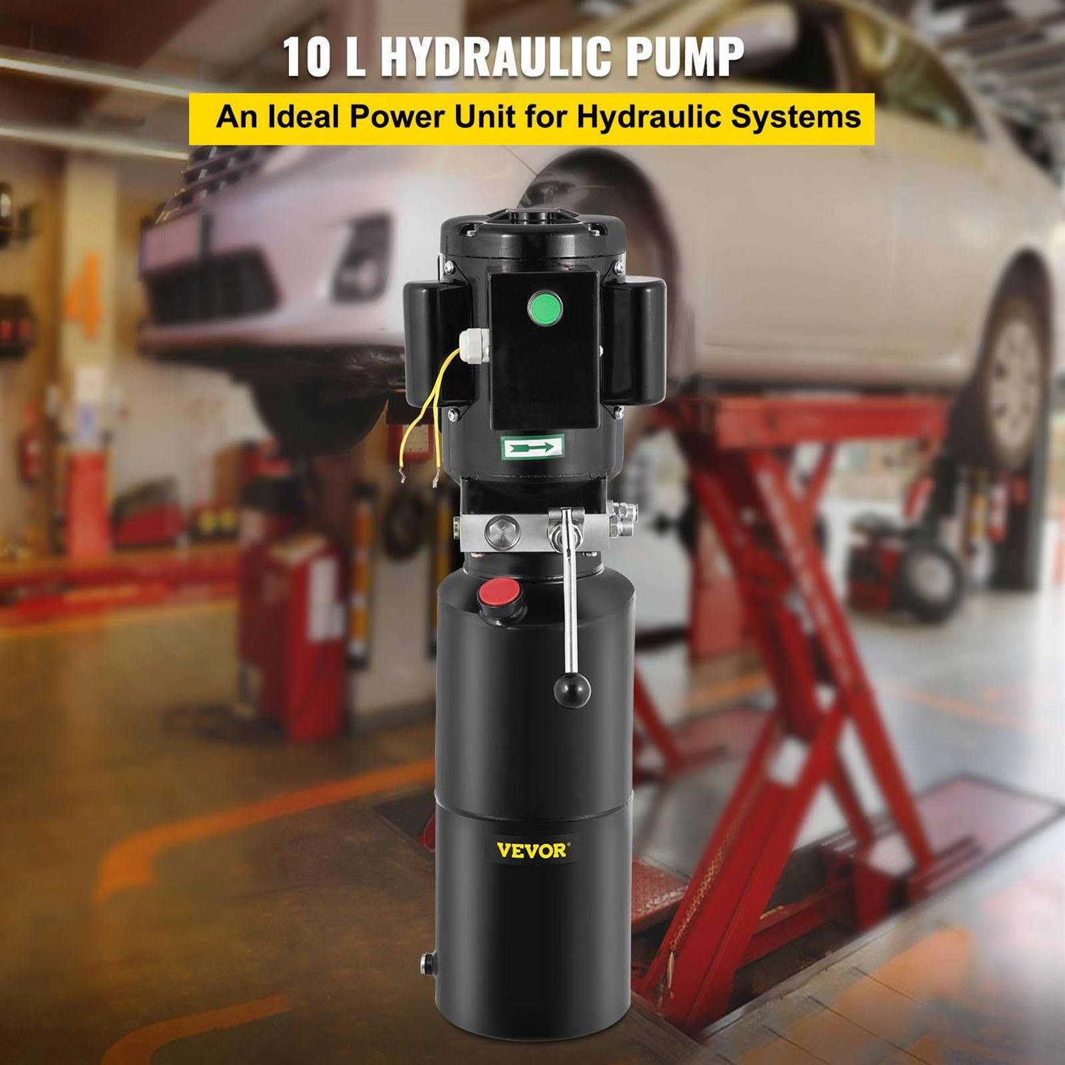VEVOR Car Lift Hydraulic Power Unit Hydraulic Pump 220v 50hz 10l Single Phase Hoist - Shop Hardware Tools Online Store