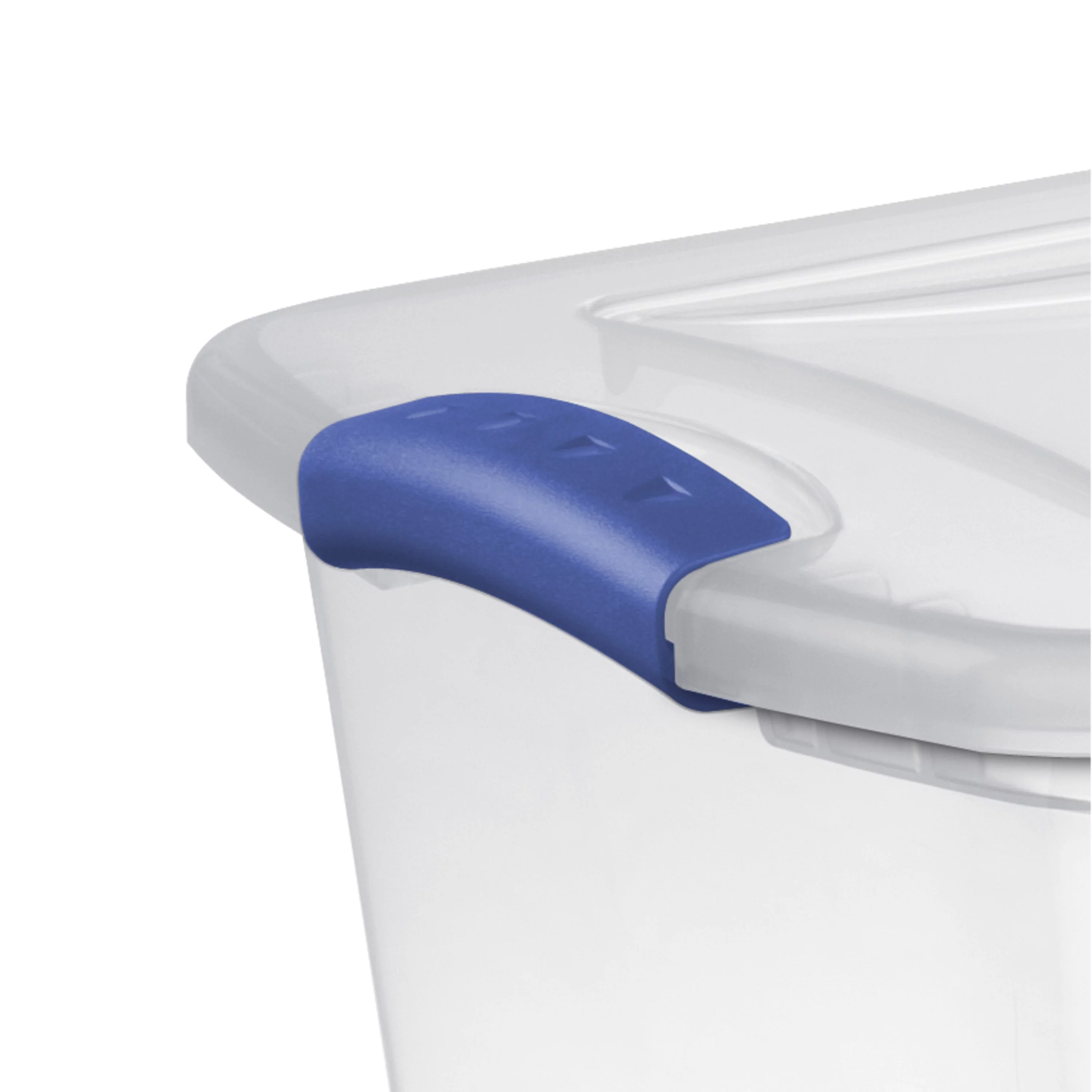 Sterilite 27 Qt. Latch Box Plastic, Stadium Blue, Set of 10
