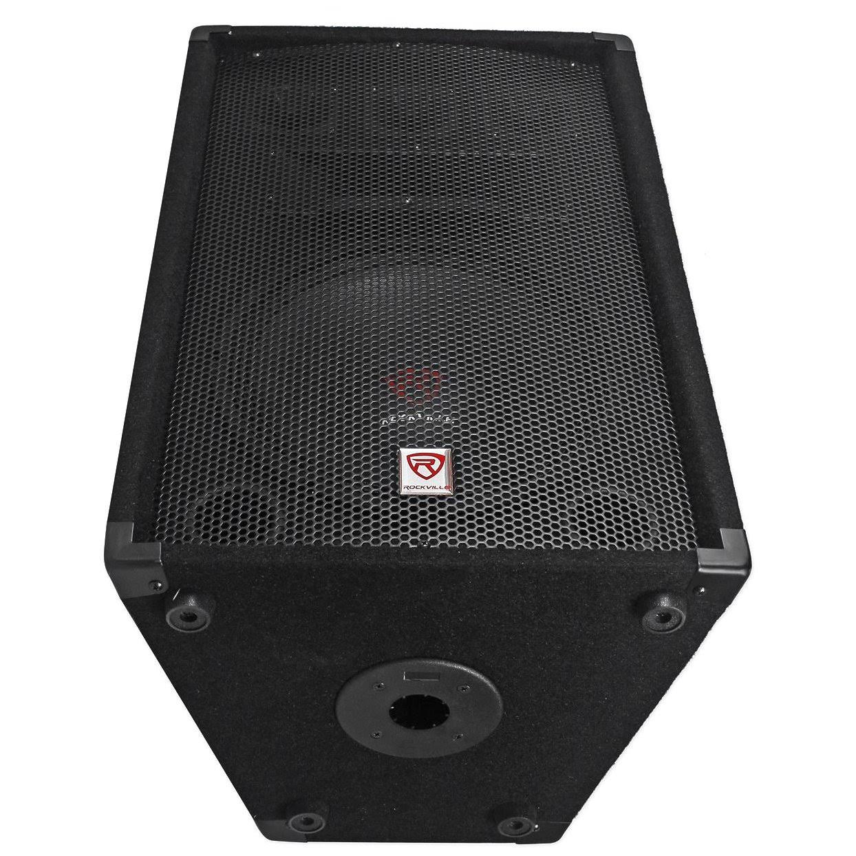 2 Rockville Rsg12.4 12 1000W DJ Speakers+RPA5 1000W Amplifier+Stands+Cables+Bag 931