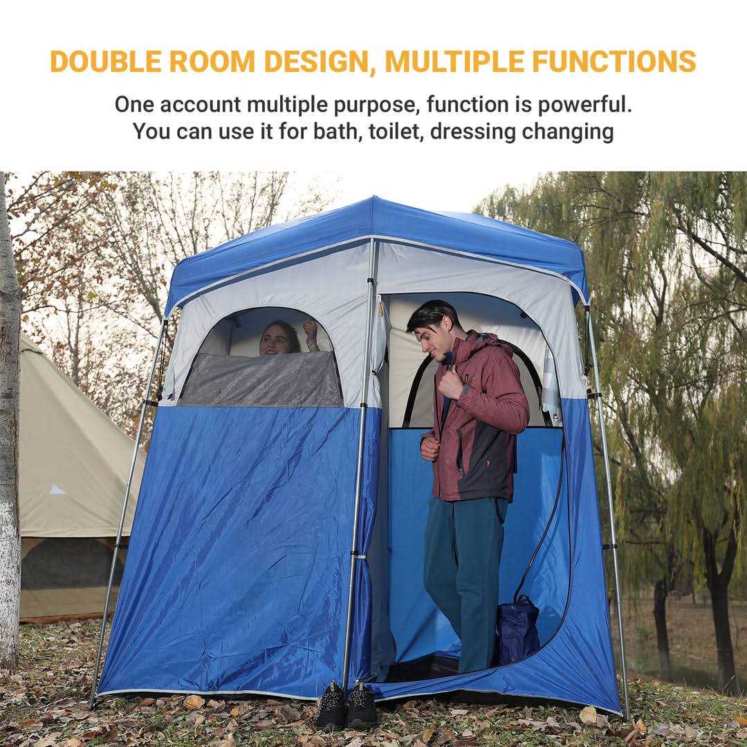 KingCamp Shower Tent Oversize Outdoor for Camping Portable Changing Room Privacy Single - Sports Supplies Online Store