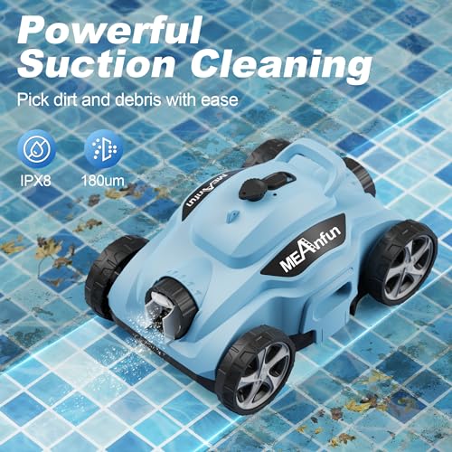 MEANFUN Cordless Robotic Pool Cleaner - Smart Home Appliances