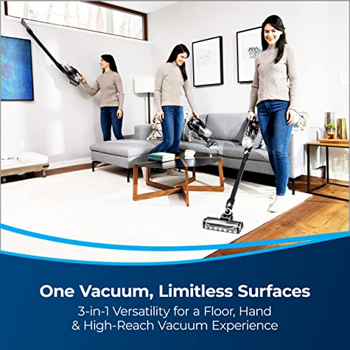 Bissell ICONPet Turbo Vacuum with Powerful Turbo Boost Suction, Tangle Free Brush Roll, & Parking Break, LED Crevice + Dusting Brush Tool