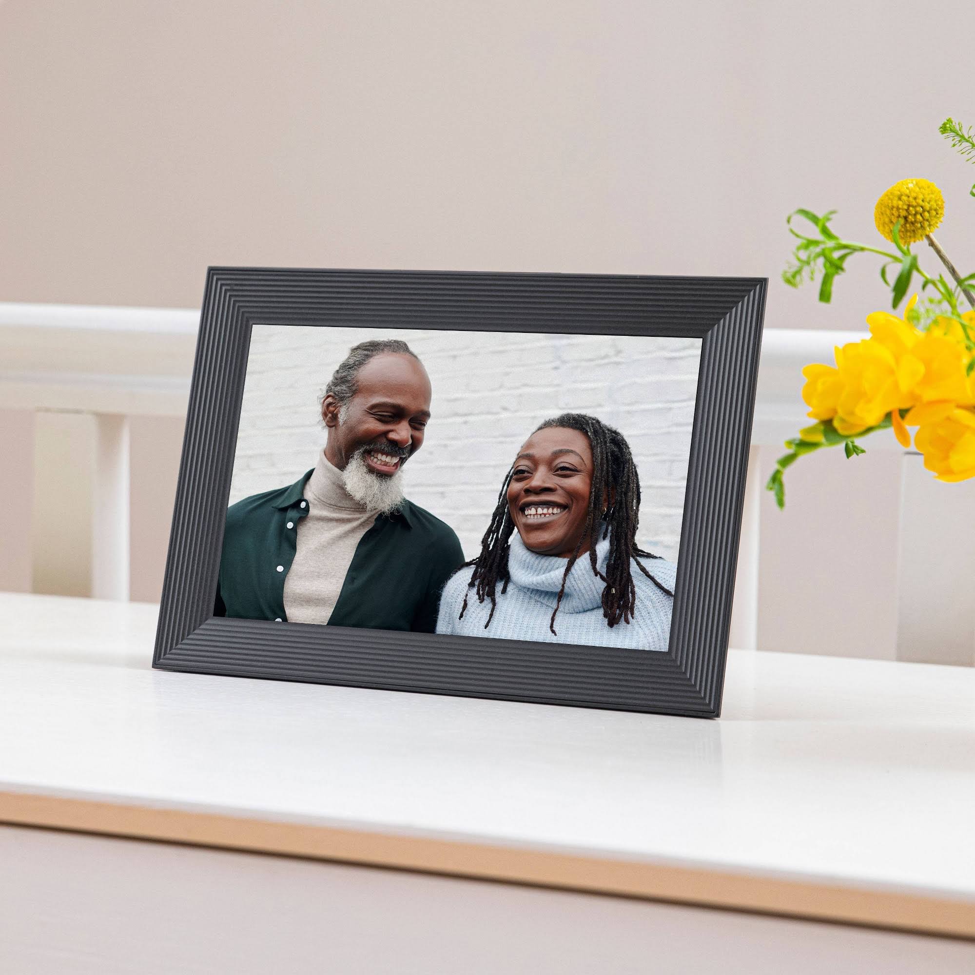 Aura Carver Luxe Digital Photo Frame - Gravel
