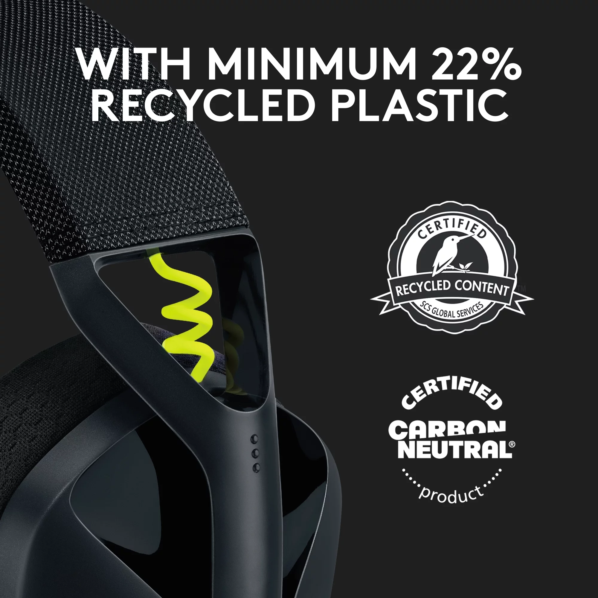 Logitech G435 LIGHTSPEED and Bluetooth Wireless Gaming Headset - Lightweight over-ear headphones, built-in mics, 18h battery