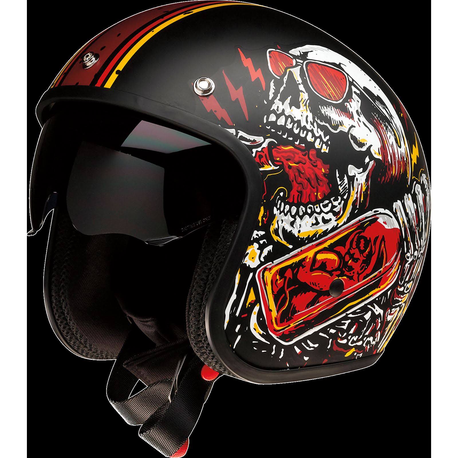 Z1R Saturn Helmet - Devil Made Me - Black/Red - Large