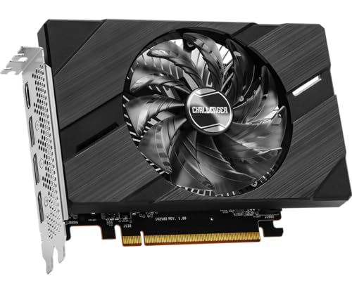 ASRock Intel ARC A380 Challenger ITX 6GB OC GDDR6 96-bit DisplayPort HDMI 0dB Silent Cooling 2250 MHz 7680 x 4320 PCI Express4.0 Graphics Card 500W