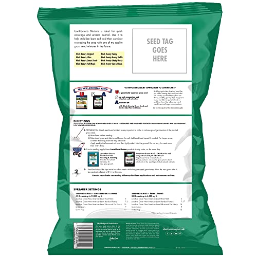 Jonathan Green (11460) Contractor's Grass Seed - Cool Season Lawn Seed (50 lb)