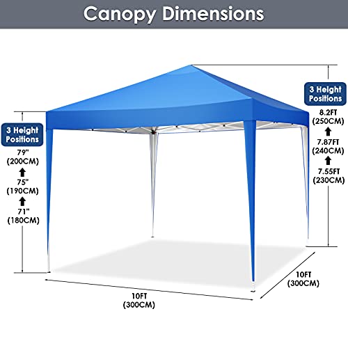 COBIZI Canopy 10x20 Pop Up Canopy Tent with 6 Sidewalls Party Tents for Parties Weddings Backyard Waterproof Canopy Outdoor Commercial Canopy Event