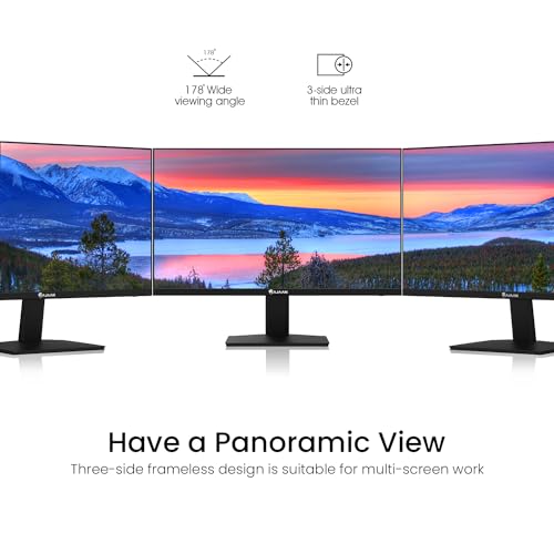 HAJAAN 24” Inch FHD 1080p Computer Monitor, Best for Office & Home, Monitor for PC